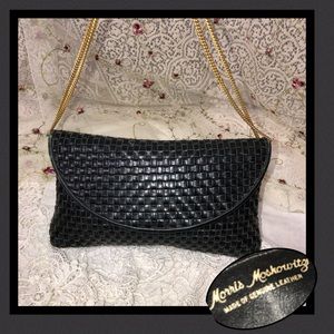 Morris Moskowitz Vintage Woven Leather Evening Bag